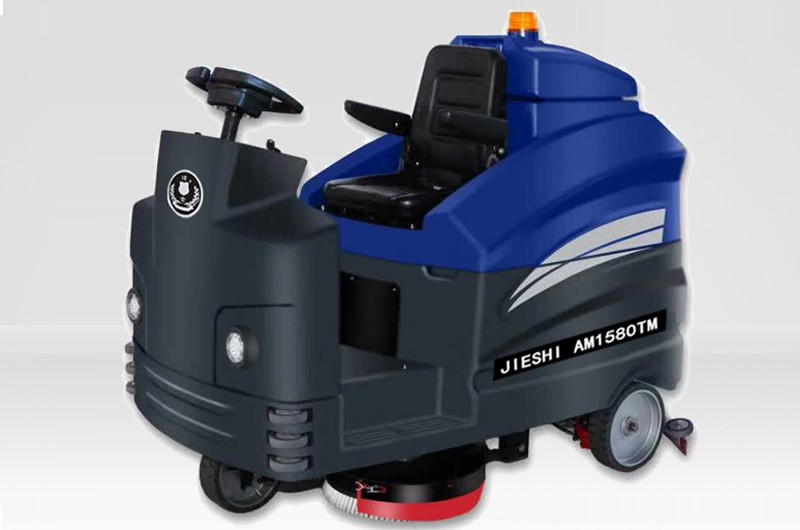 （洁士AM1580TM超大型电动双刷驾驶式洗地吸干机）（适用于工厂、超市、地下车库、医院、汽车站、火车站、高铁站、飞机场等）
